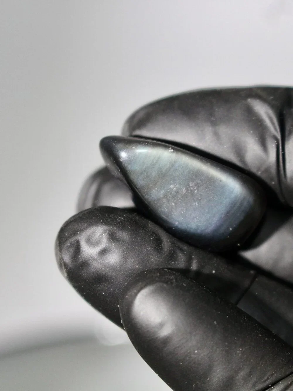 5.0g Blue Old Stock Rainbow Obsidian Polished Davis Creek California Rare Stone